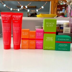 Peach and lily ❤️🧡🩷💚